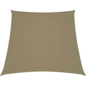 vidaXL solsejl 2/4x3 m trapezformet oxfordstof beige