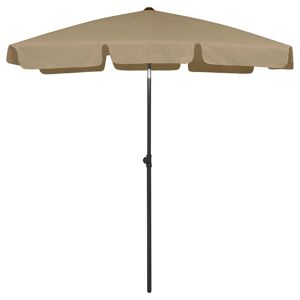 vidaXL strandparasol 180x120 cm gråbrun