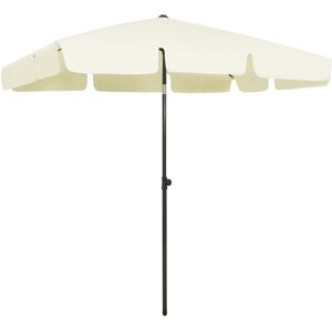 vidaXL strandparasol 200x125 cm sandgul