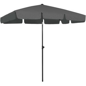 vidaXL strandparasol 200x125 cm antracitgrå