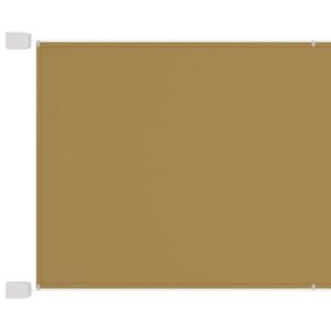 vidaXL lodret markise 140x800 cm oxfordstof beige