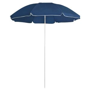 vidaXL parasol med stålstang 180 cm blå