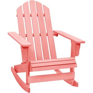 vidaXL Adirondack-gyngestol massivt grantræ pink