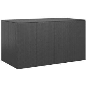 vidaXL hyndeboks 194x100x103 cm polyrattan sort