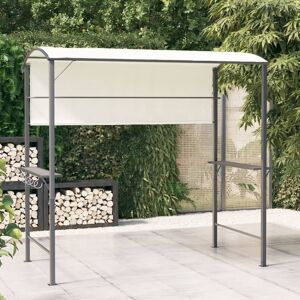 vidaXL pavillon med tag 220x110x200 cm cremefarvet