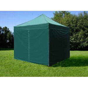 Dancover Foldetelt Flextents Easy Up Pavillon Pro 3x3m Grøn, Inkl. 4 Sider