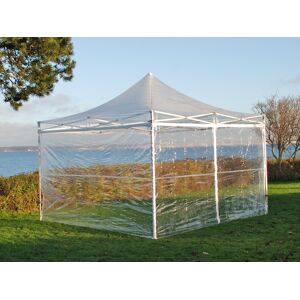 Dancover Foldetelt Flextents Easy Up Pavillon Pro 3x3m Transparent, Inkl. 4 Sider