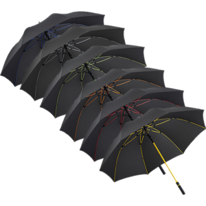 Fare Fa2384, Paraplyer Ac-Umbrella Fare®-Style-Sort/orange-Ø 130 Cm