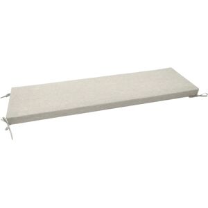 Nordstrand Home Hynde til havebænk 7 cm tyk - 148x45 cm - Beige havehynde til bænk -