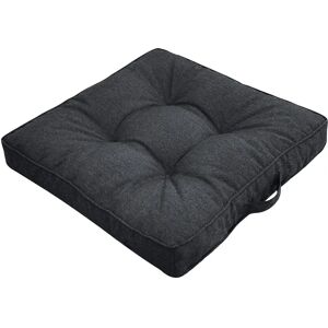 Nordstrand Home Futon hynde til havestol - 50x50 cm - 8 cm tyk - Antracitgrå havehynde til udendørs brug -