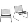 HAY Hee Lounge Chair 2 stk SH: 37 cm - Sort