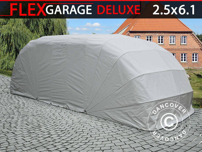 Dancover Foldegarage (Bil), ECO, 2,5x6,1x2m, Grå