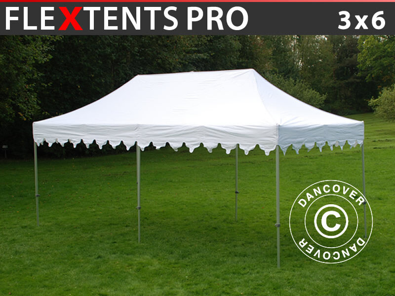 Dancover Foldetelt FleXtents Easy up pavillon PRO "Morocco" 3x6m Hvid