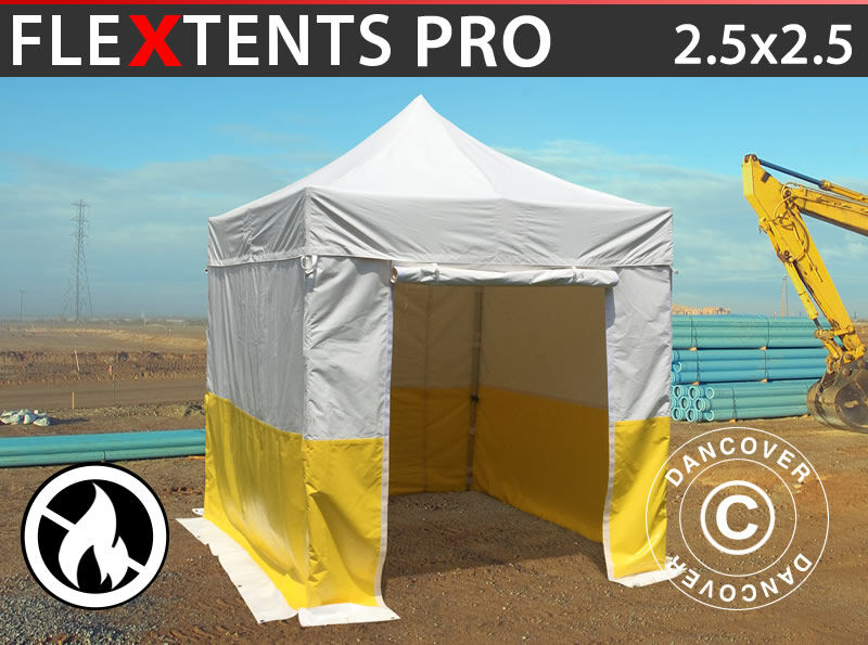 Dancover Foldetelt FleXtents Easy up pavillon® PRO 2,5x2,5m, PVC, Arbejdstelt /Håndværker