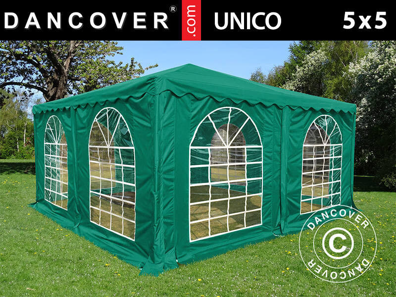 Dancover Pagodetelt UNICO 5x5m, Mørkegrøn