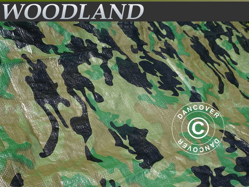 Dancover Camouflagepresenning Woodland 2x3m, 120g/m²