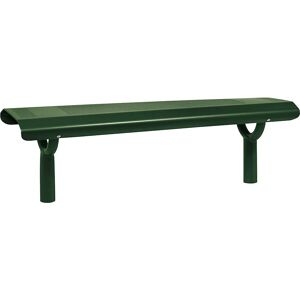 PROCITY Banco OSLO de acero, altura del asiento 450 mm, verde musgo