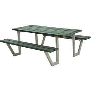 kaiserkraft Banco para grupos de 6 personas, L x P 1770 x 1610 mm, verde