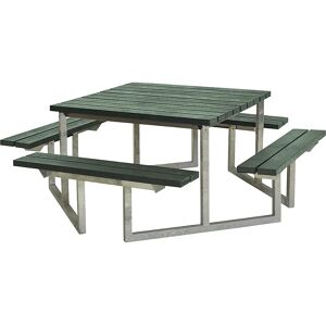 kaiserkraft Banco para grupos de 8 personas, L x P 2040 x 2040 mm, verde