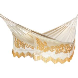 Hamac del sol Hamaca premium - beige - hecha a mano en colombia -180 x 410 cm