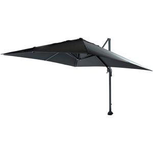 Edenjardin Parasol de jardín descentrado con mástil lateral cuadrado 300x300 cm