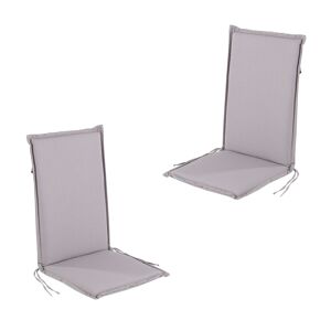 Edenjardin Pack de 2 cojines para sillón de jardín reclinable estándar piedra