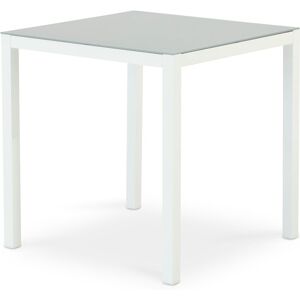 Defora Home Mesa de comedor / balcón 70×70 cm blanca