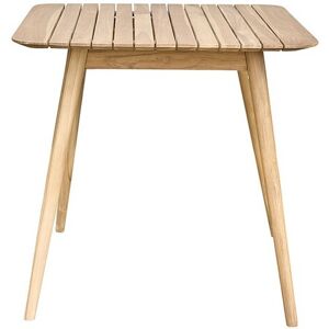 Bois Dessus Bois Dessous Mesa de jardín cuadrada de madera teca maciza para 4 pers.