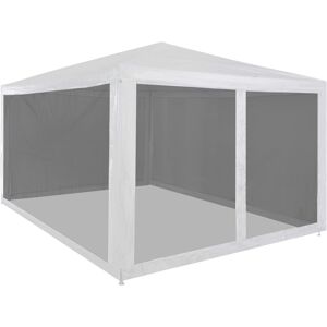 vidaXL Carpa de celebraciones plegable con 4 paredes de malla 4x3 m