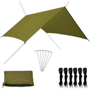 vidaXL Lona de exterior verde 3x2,85 m