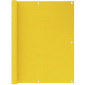 vidaXL Toldo para balcón HDPE amarillo 120x300 cm