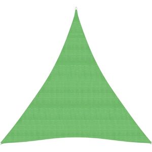 vidaXL Toldo de vela HDPE verde claro 160 g/m² 3x4x5 m