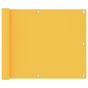 vidaXL Toldo para balcón tela oxford amarillo 75x300 cm