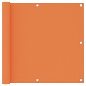 vidaXL Toldo para balcón tela oxford naranja 90x300 cm