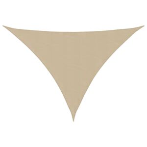 vidaXL Toldo de vela triangular tela Oxford beige 4x5x5 m