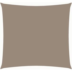 vidaXL Toldo de vela cuadrado tela Oxford gris taupe 3,6x3,6 m