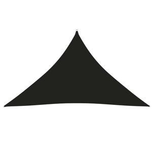 vidaXL Toldo de vela triangular tela Oxford negro 3,5x3,5x4,9 m