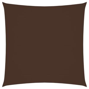 vidaXL Toldo de vela cuadrado tela Oxford marrón 2,5x2,5 m