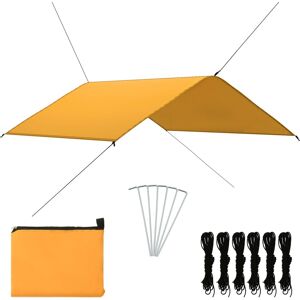 vidaXL Toldo de jardín amarillo 4x4 m