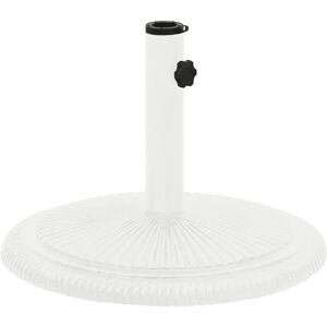 vidaXL Base de sombrilla de hierro fundido blanco 45x45x30 cm