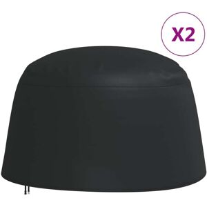 vidaXL Cubiertas sillones colgantes 2 uds tela Oxford 420D Ø190x115 cm