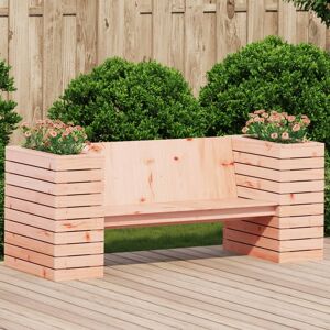 vidaXL Banco con jardineras madera maciza Douglas 167,5x60x65 cm