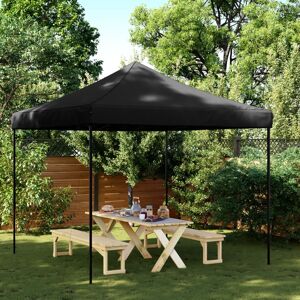 vidaXL Tienda de fiesta plegable Pop-Up negra 292x292x315 cm