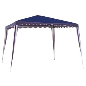 LOLAhome Carpa desmontable con ventilación superior azul de acero de 300x300x250 cm