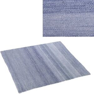 LOLAhome Alfombra sostenible Goa de PET reciclado para salón y exterior azul índigo de 230x160 cm