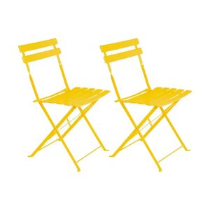 LOLAhome Pack de 2 sillas de jardín plegables Sira