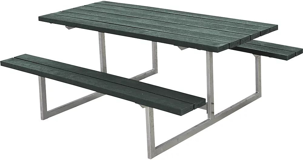 kaiserkraft Banco para grupos de 6 personas, L x P 1770 x 1550 mm, verde