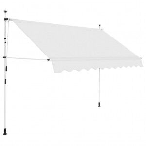 vidaXL Toldo Retráctil De Operación Manual 300 Cm Crema