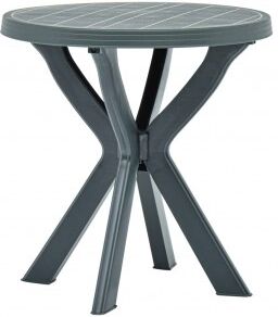 vidaXL Mesa Bistro Verde Plástico Ø70 Cm