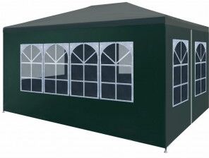 vidaXL Carpa Para Celebraciones Verde 3x4 M